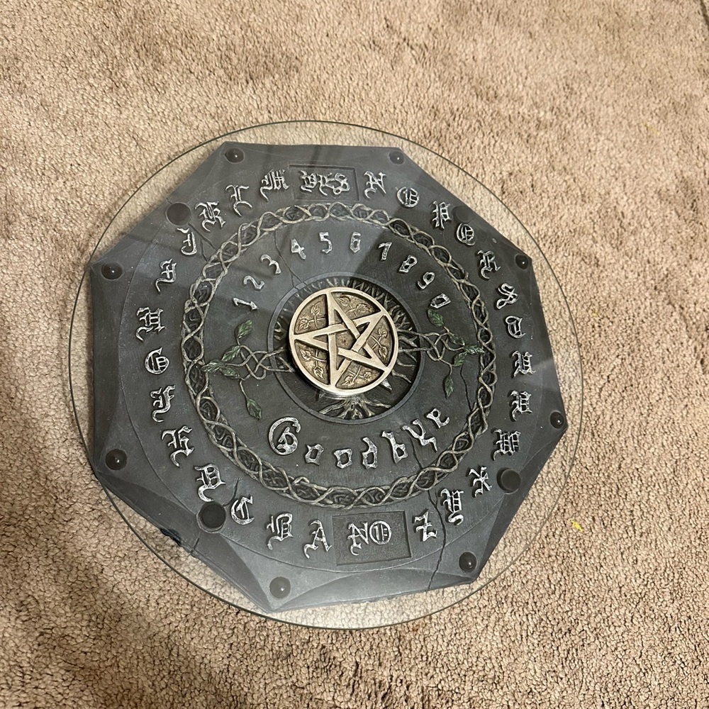 Mystical Ouija Board with Pentagram Design